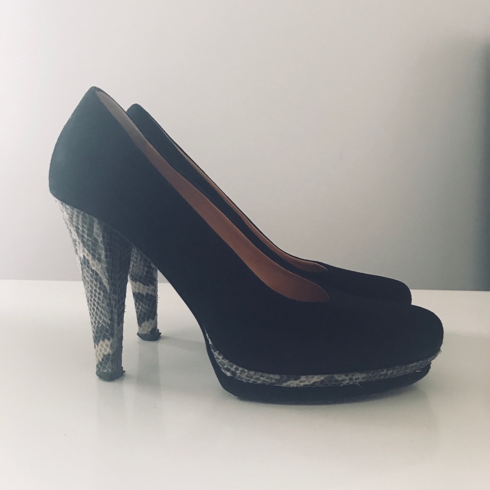 Authentic Italian Python Leather Pumps - image 2